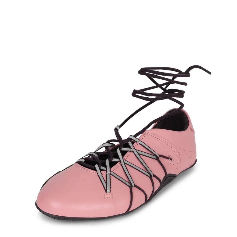 $59 NWT (7 & 8) Jeffrey Campbell Pink/Grey Lace Up Leather Sneaker